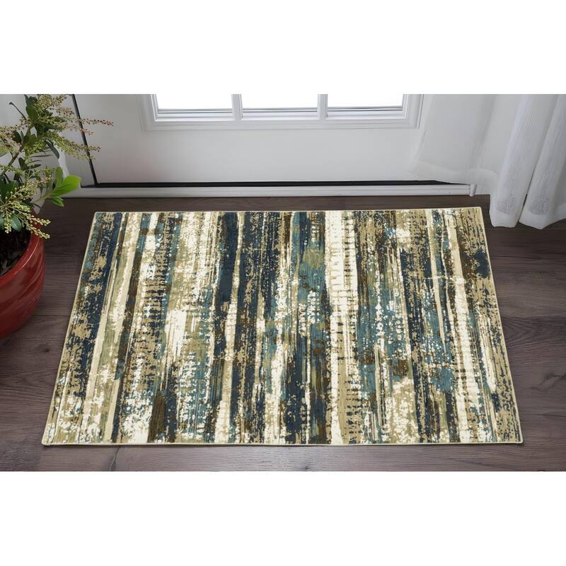 HomeRootsAbstract Modern Rectangle Area Rug - 60.24' X '39.37' X '0.39