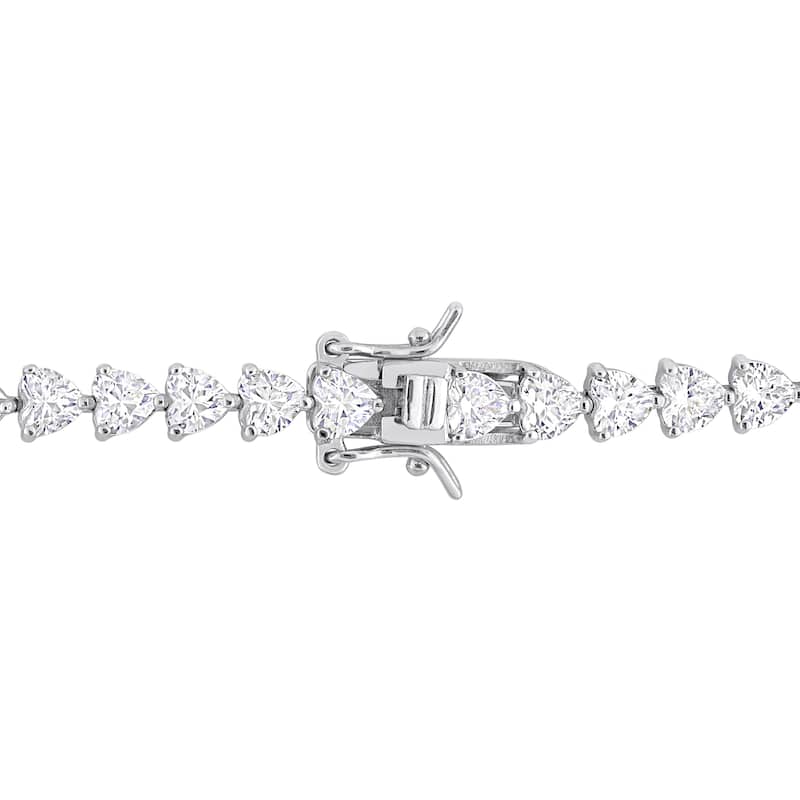 Miadora 10ct TGW Created White Sapphire Bracelet in Sterling Silver
