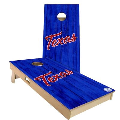 Texas Vintage Baseball Outdoor Cornhole Board Set