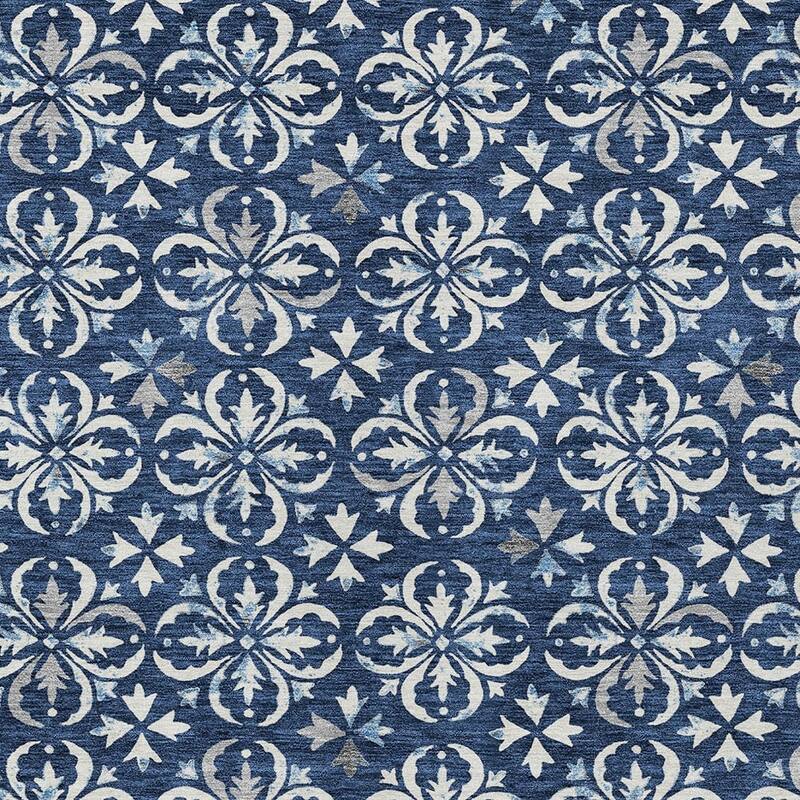 HomeRoots Floral Transitional Rectangle Outdoor Rug