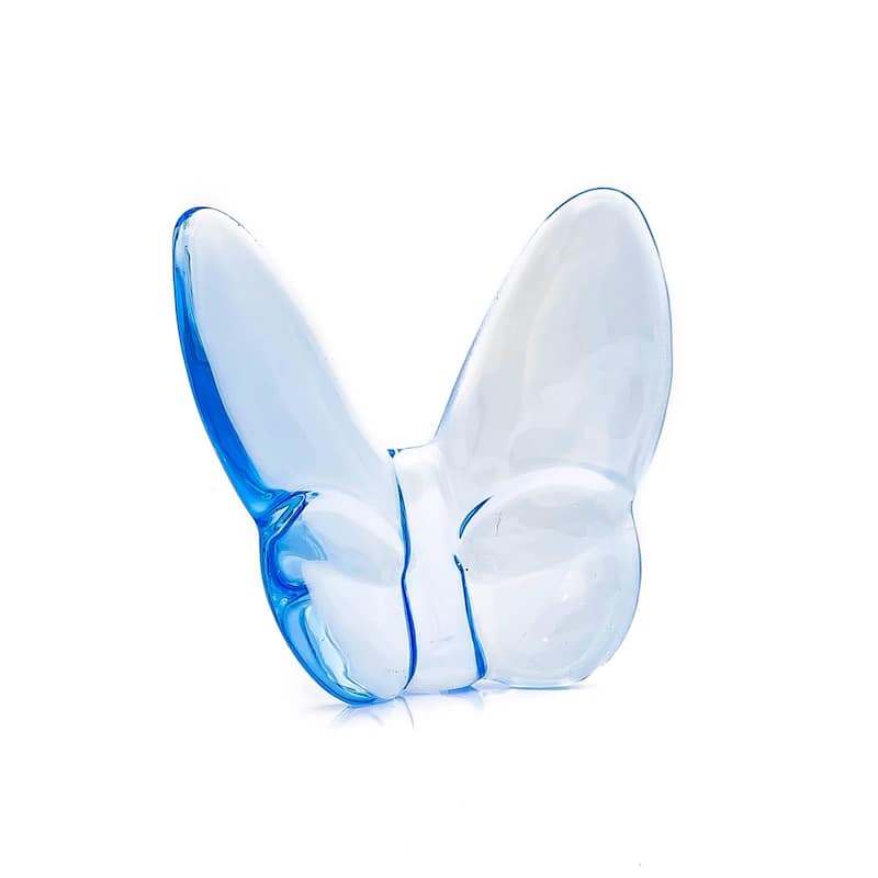 HomeRoots 3" Aqua Crystal Butterfly Figurine Tabletop Sculpture