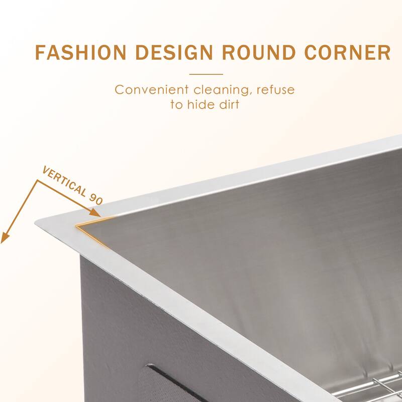 Lordear 33" Stainless Steel Sink Double Bowl Undermount Workstation Farmhouse Kitchen Sink with Accessories