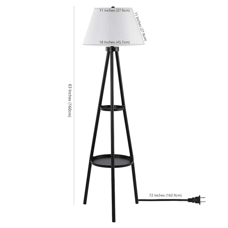 SAFAVIEH Lighting 63-inch Dorea Floor Lamp - 18" W x 18" D x 63" H