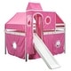 preview thumbnail 13 of 22, Wooden Full Size Loft Bed with Tent and Tower