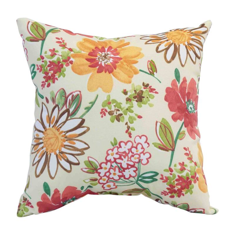 Blazing Needles 17-inch Square Outdoor Throw Pillows (Set of 2)