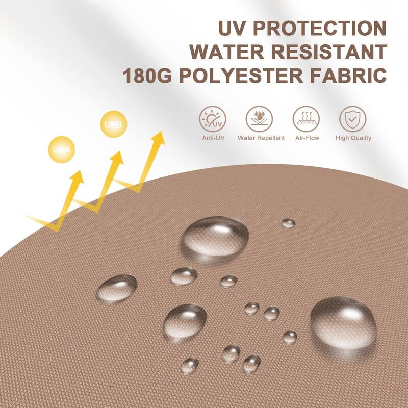 Autlaycil 15ft Retangle Patio Umbrella with Solar Lights & Base