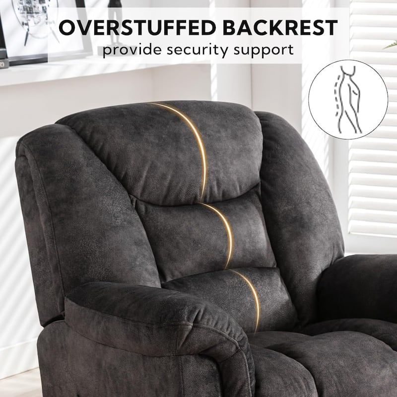 Ebello Oversize Swivel Manual Swivel Recliner