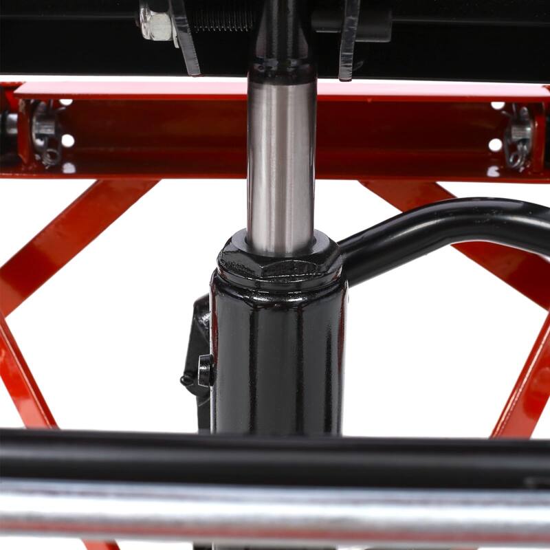 350 lbs Hydraulic Lift Jack,Heavy Duty Hydraulic Motorcycle Lift Jack Table,Scissor Lift Stand with 4 Wheels