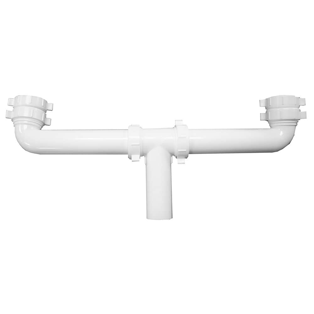 Jones Stephens 2 inch x 3 inch PVC Shower Drain with 2 inch PVC Spud and