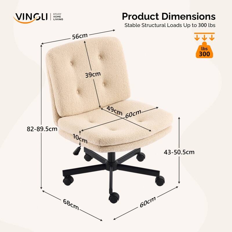 Tufted Teddy Fleece Swivel Chair With Reclining And Foot Studs
