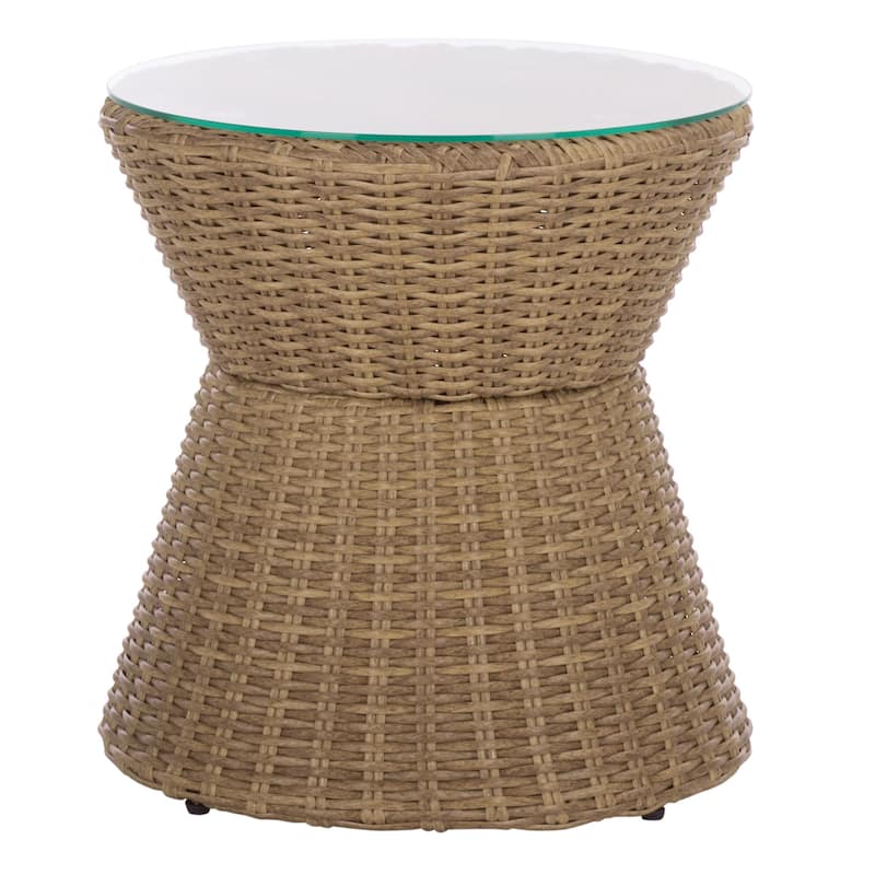 SAFAVIEH Outdoor Living Drew Swivel Bistro 3-piece Set - 27"W x 30"D x 32"H