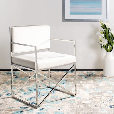 SAFAVIEH Couture Kian Velvet Directors Chair - 21.7" W x 20.5" L x 32.3" H