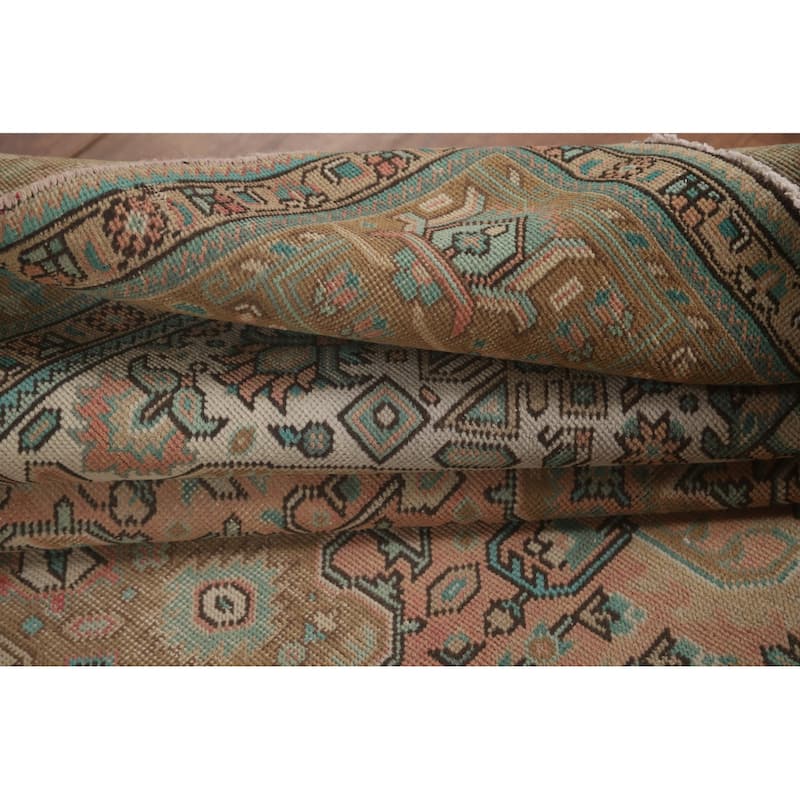 Distressed Tabriz Persian Vintage Rug Bedroom Handmade Wool Carpet - 6'10" x 9'8"