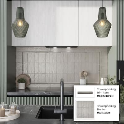 Apollo tile 2.5" x 8" Duchess Glossy Matte Light Tea Green Ceramic Tile (5.38 sq ft/case) - 38 Pack