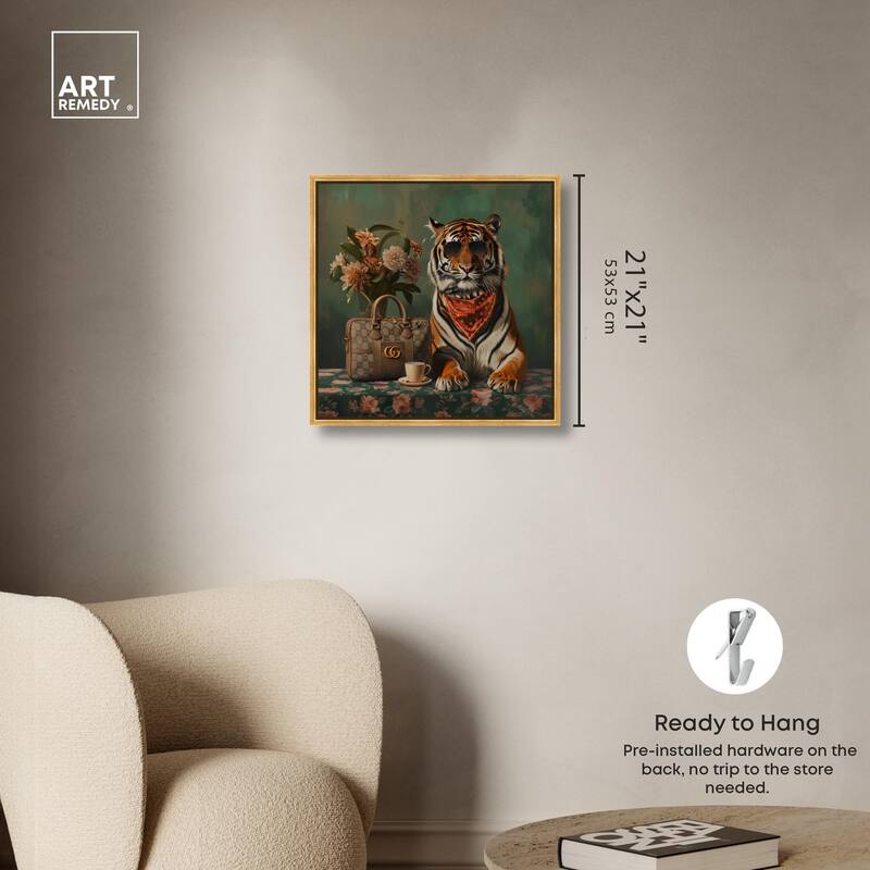 Fanciful Tiger Canvas by Art Remedy