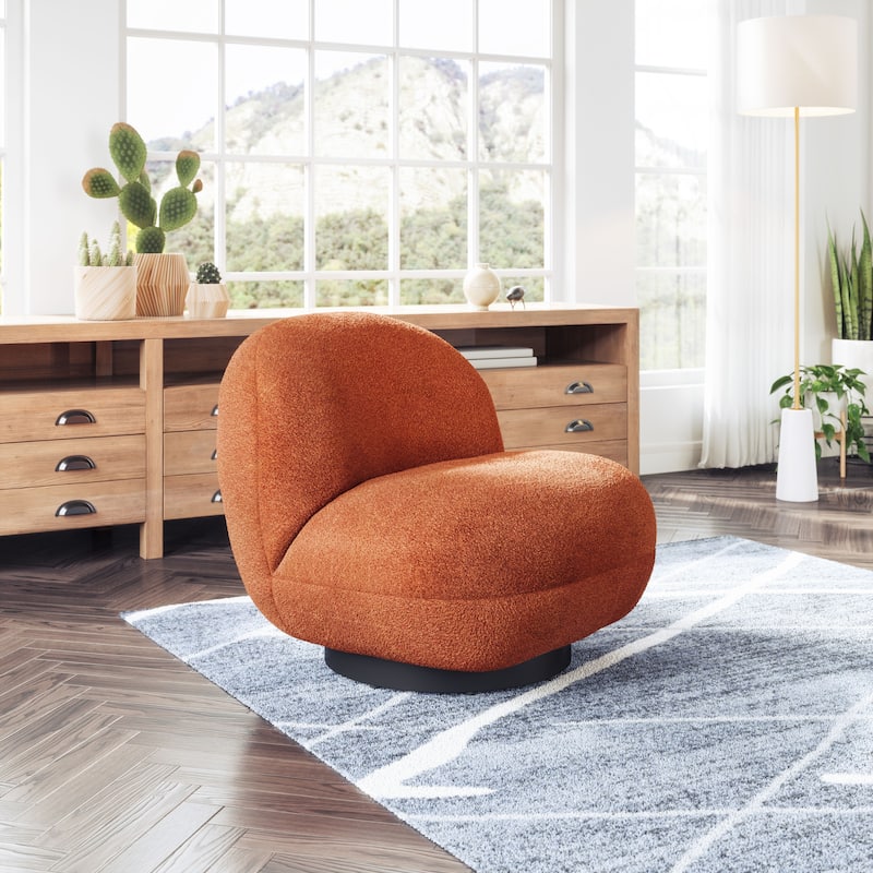 Myanmar Accent Chair Burnt Orange - 29.9" W x 31.5" D x 26.8" H