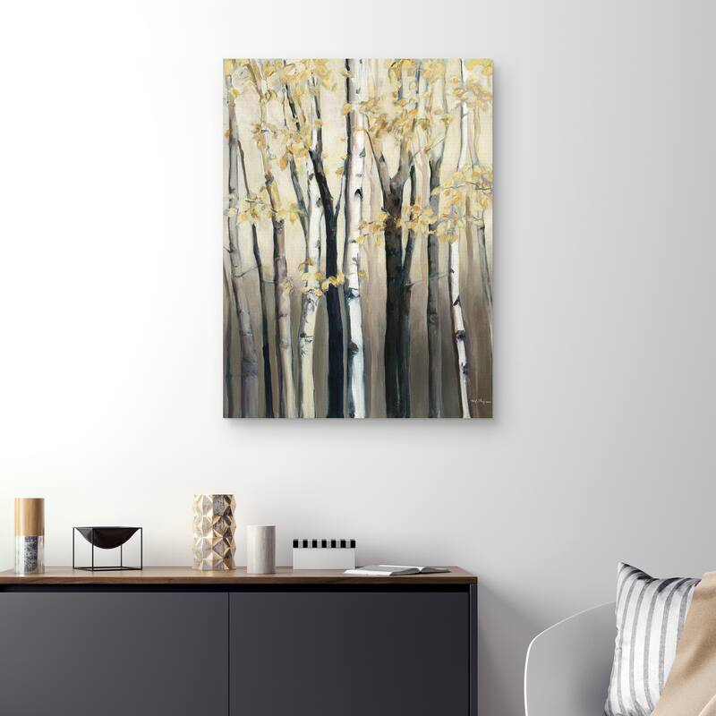 Golden Birch I by Marilyn Hageman Canvas Art Print