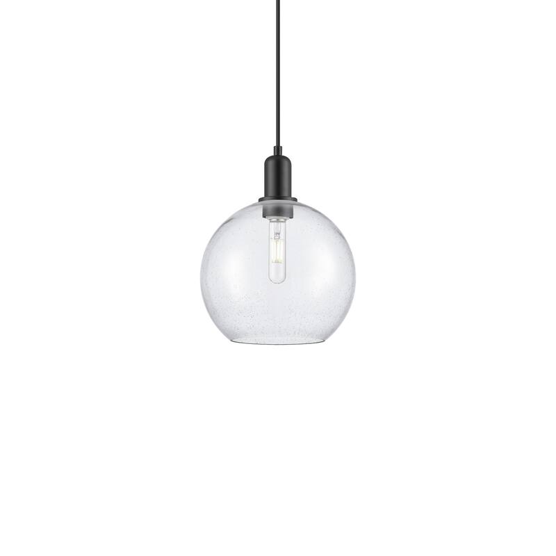 Innovations Lighting 716-1P-13-10 Athens Pendant Athens 10" Wide Mini - Matte Black / Seedy
