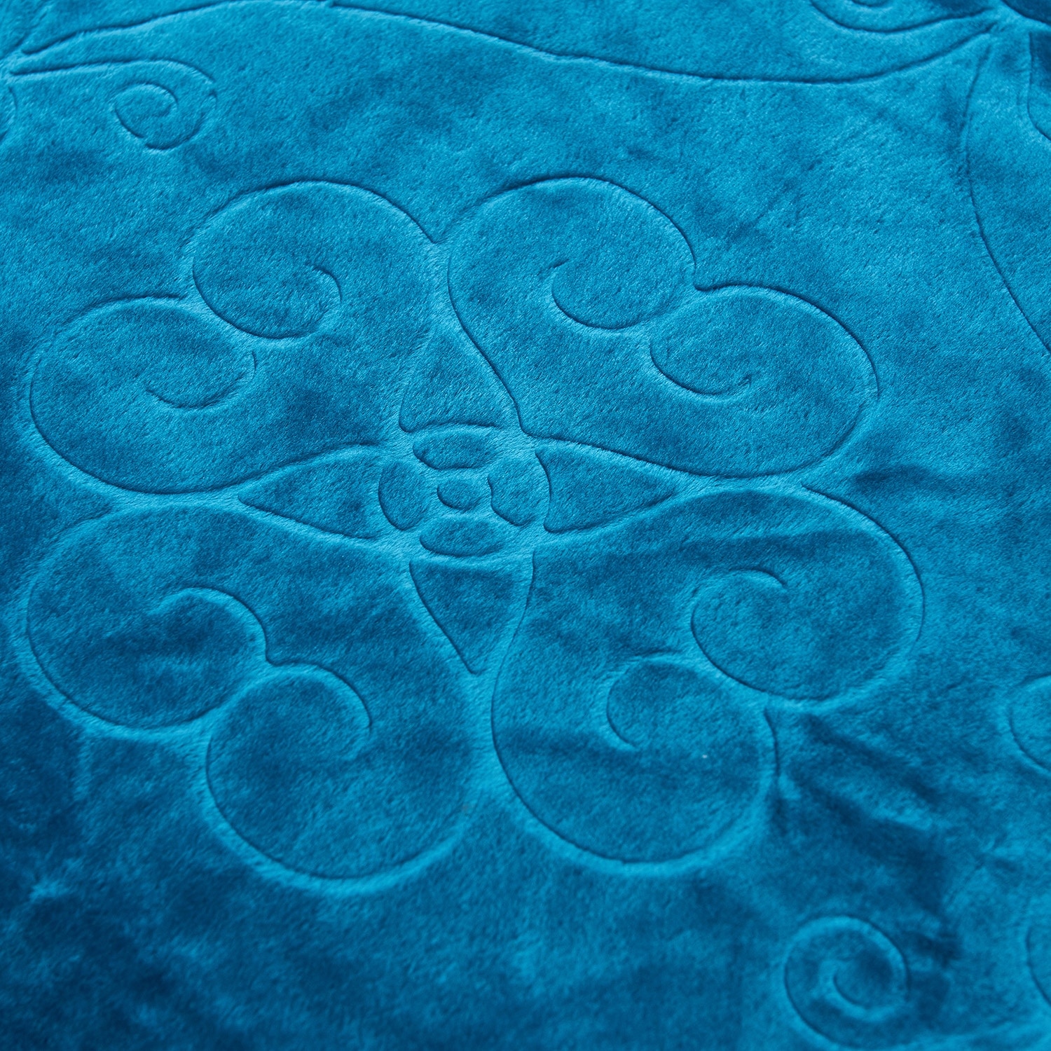 Floral Plush Mink Blanket For Twin Queen Size Bed Burgundy