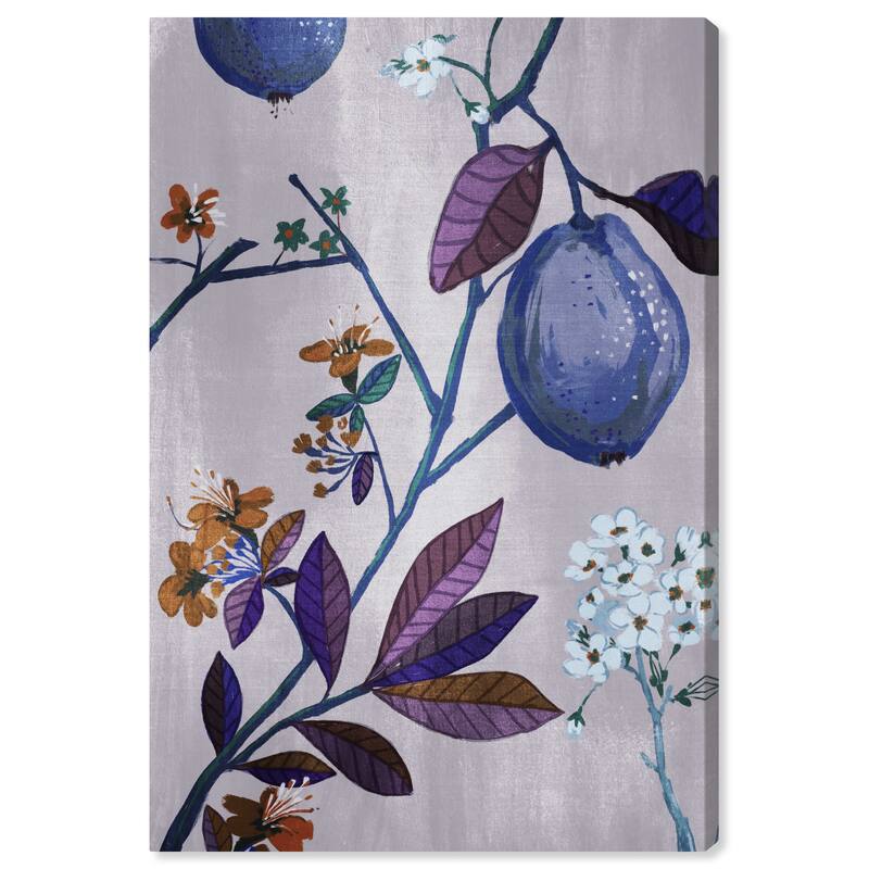 Wynwood Studio Canvas Floral and Botanical A little closer Purple and Traditional Wall Art Canvas Print