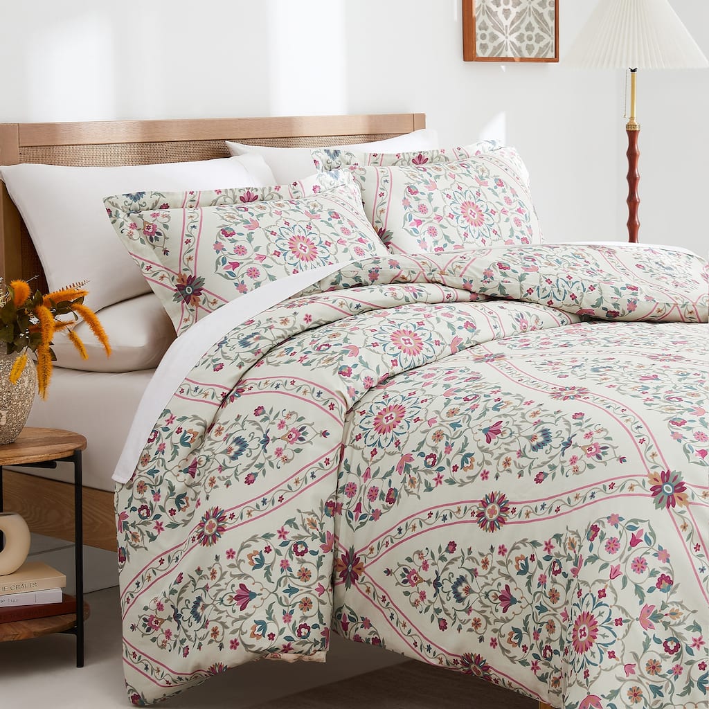 Kashmir 300 Thread Count Cotton 3-piece Duvet Cover Set