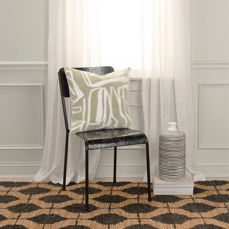 Rizzy Home Contemporary Poly Filled Pillow - 20" x 20"