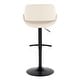 preview thumbnail 115 of 144, Silver Orchid Svellingen Adjustable Bar Stool with Rounded T Footrest - Set of 2