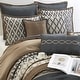 preview thumbnail 3 of 7, Nanshing Calvin Luxury10-Piece Geometric Comforter Set