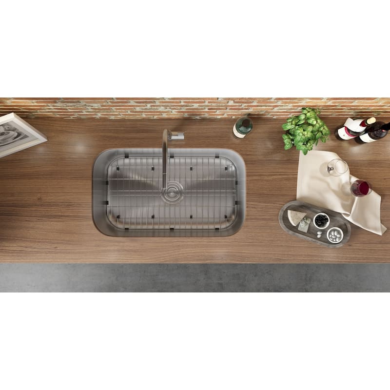 Ruvati 32-inch Undermount 16 Gauge Stainless Steel Kitchen Sink Single Bowl - RVM4200 - 29.25? x 16? - 29.25″ x 16″