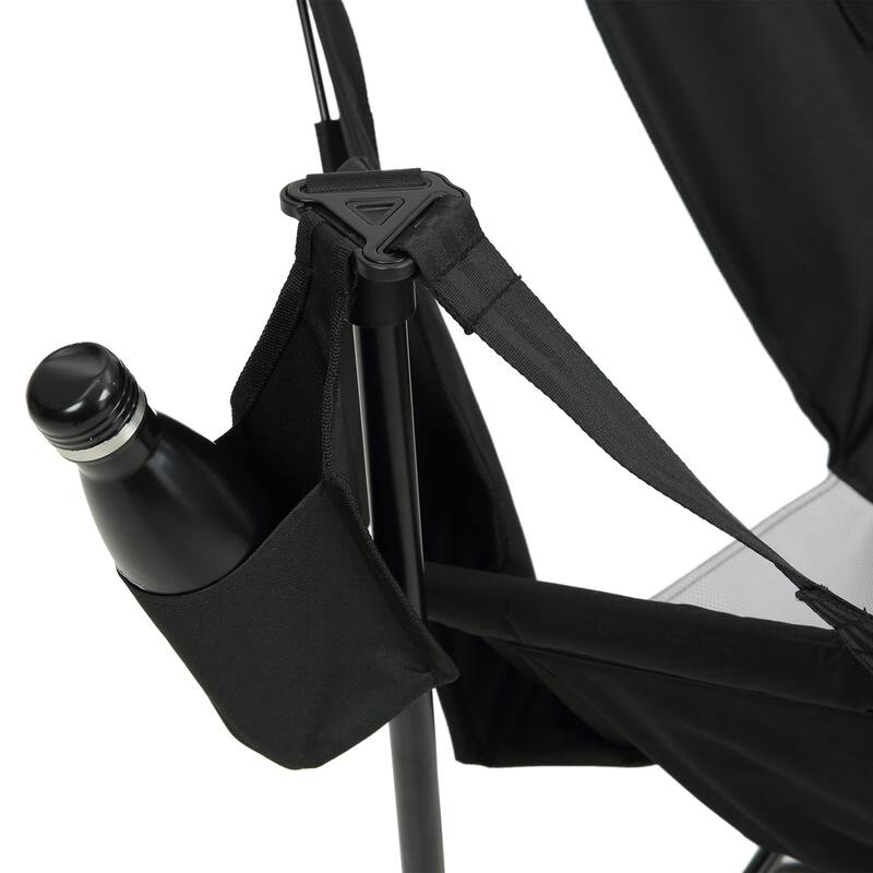 Hammock Camping Chair, Folding Portable Rocking Chair, Aluminum Alloy Adjustable Back Swinging Chair with Pillow Cup Holder