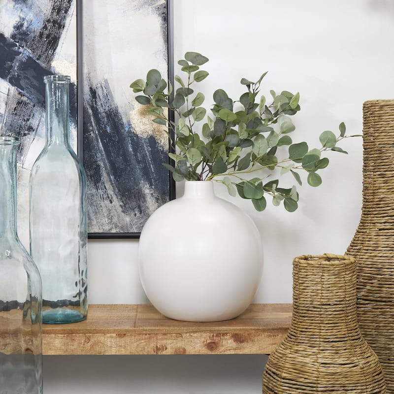 Ceramic Matte Decorative Vase - Black or White - Roche River Decor
