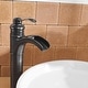 preview thumbnail 17 of 16, Vibrantbath Waterfall Bathroom Vessel Sink Faucet Commercial