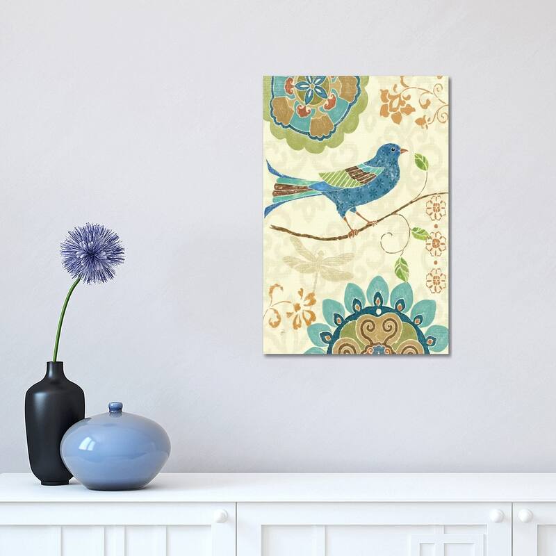 iCanvas "Eastern Tales Birds I" by Daphne Brissonnet Canvas Print - 18x12x1.5