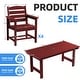 preview thumbnail 28 of 82, 7-Piece HDPE Outdoor Dining Table Sets with Umbrella Hole - 1-Table 6-Chairs