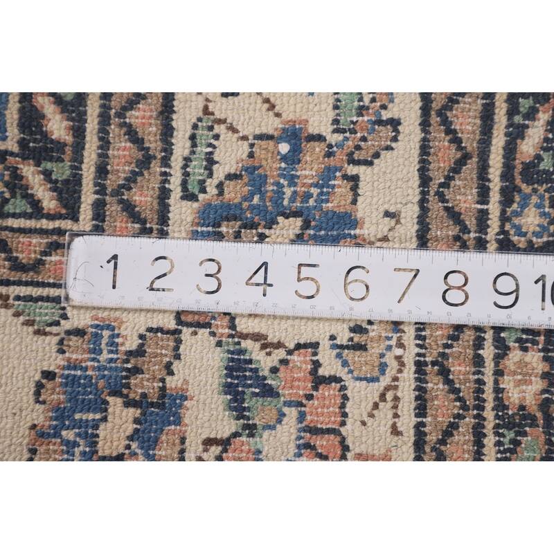 Vintage Hamedan Persian Vintage Area Rug Handmade Wool Carpet - 8'10"x 11'3"