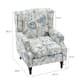 Upholstered Nailhead Trim Armchair Wingback Accent Chairs Set of 2
