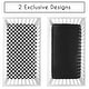 preview thumbnail 2 of 4, Sweet Jojo Designs Black & White Gingham Checkered Plaid Boy, Girl, Unisex/Gender Neutral 2 Pack Fitted Crib Sheets -Solid Black
