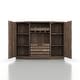 preview thumbnail 9 of 17, Furniture of America Lath Rustic 6-shelf Server