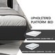 preview thumbnail 55 of 145, Alazyhome Upholstered Platform Bed Frame