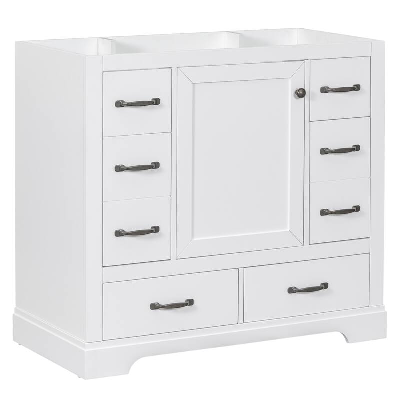 36" Bathroom Vanity without Sink, Cabinet Base Only