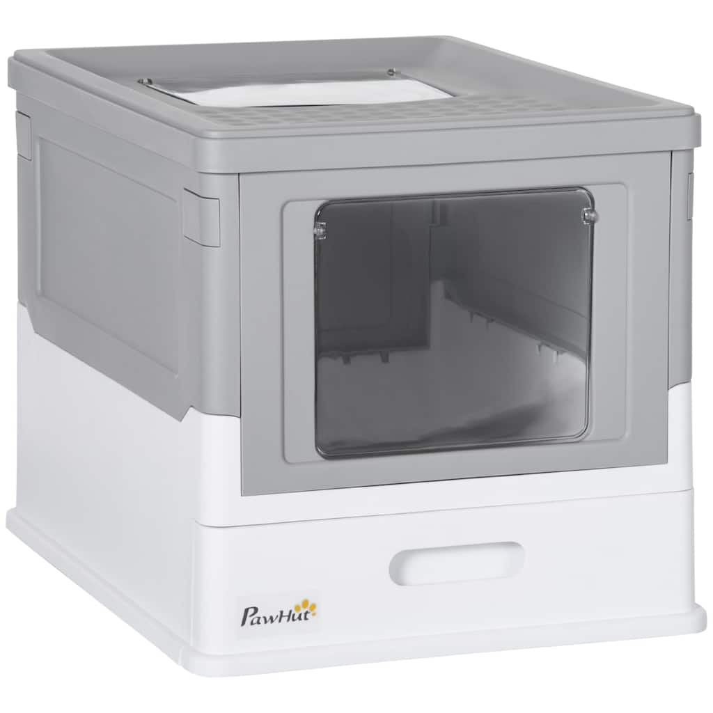 PawHut Fully Enclosed Cat Litter Box with Scoop