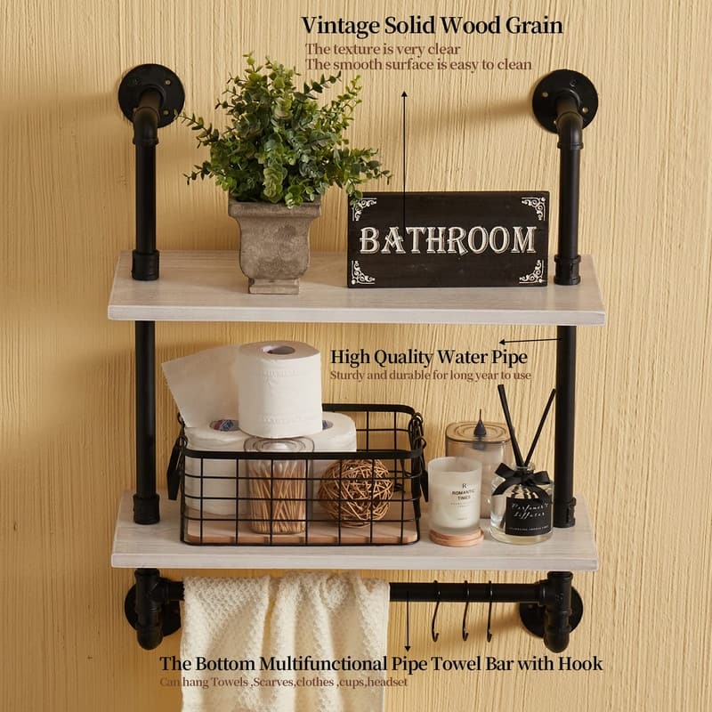 Industrial Pipe Shelves Shelving