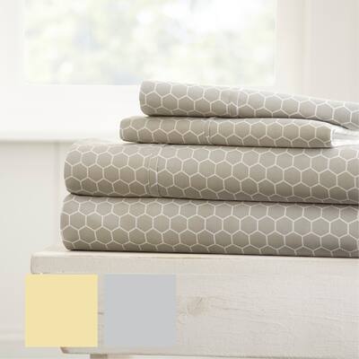 Merit Linens Honeycomb Ultra-soft 4-piece Bed Sheet Set