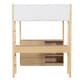 preview thumbnail 31 of 108, Kids Loft Bed Elegance Teddy Fleece Loft Bed with Full Length Guardrail, Storage Shelf, 4 Drawers, and Convertible Desk
