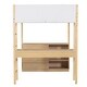 preview thumbnail 45 of 93, Teddy Fleece Loft Bed with Foldable Study Table, 4 Storage Drawers and Shelves Wood High LoftBed Frame for Bedroom