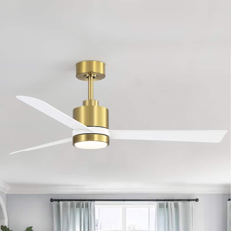 52 in. Integrated LED Indoor Ceiling Fan with Light and Remote Control Included