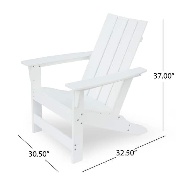dimension image slide 3 of 4, Encino Outdoor Adirondack Chairs (Set of 2) by Christopher Knight Home