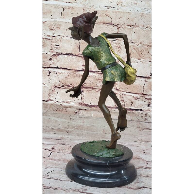 Signed Original Juno Bronze Leprechaun Hand Made Sculpture Clic Artwork