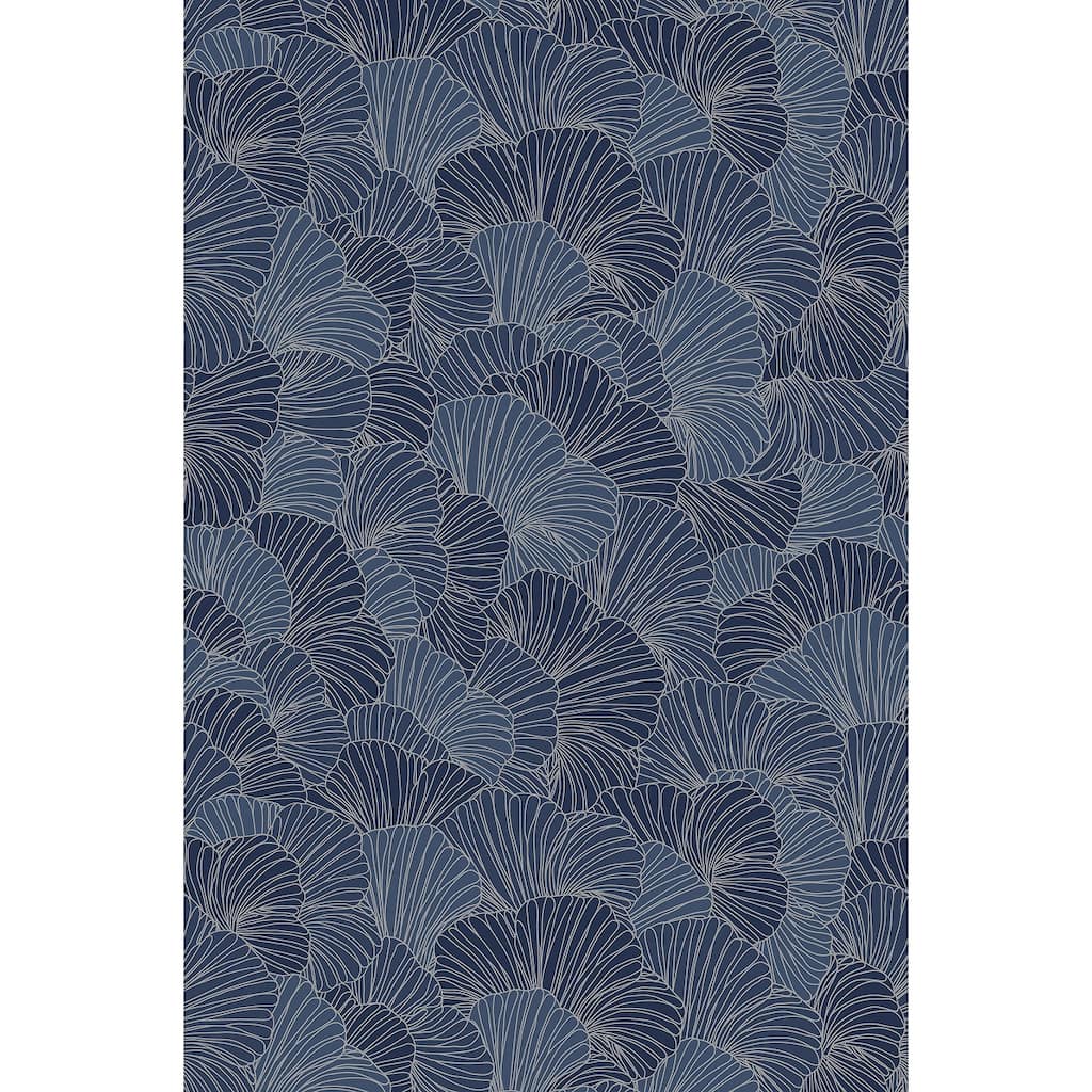 REMIX Walls by Katie Hunt Petals Royal Blue Wall Mural