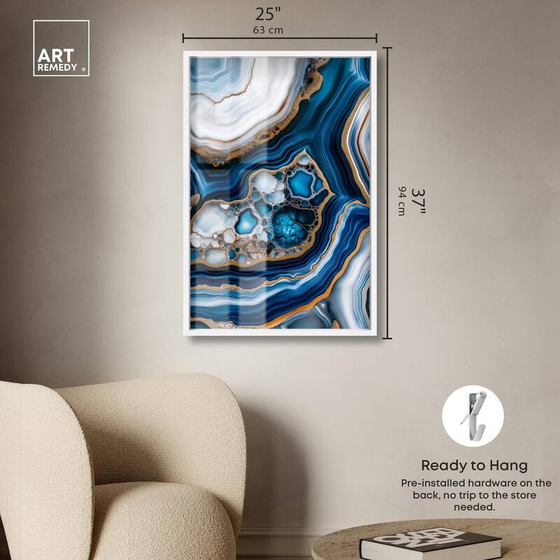 Azure Alveoli II Shadowbox by Art Remedy